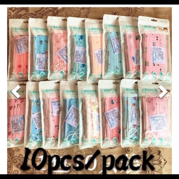 NEW 10 pack Disposable Cartoon Face Mask For kids - Picture 3 of 3